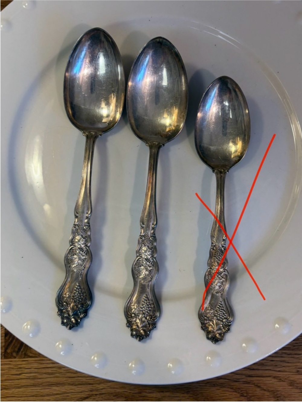 Two (2) ‘Moselle’ vintage Silverplate tablespoons - 81/8”
